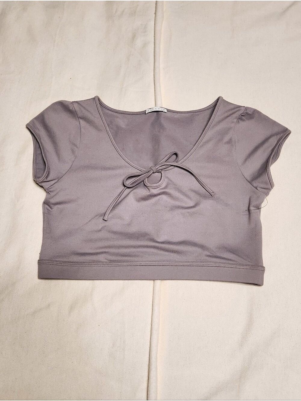 Briavia Grey Knit Top Large - Picture 4 of 7